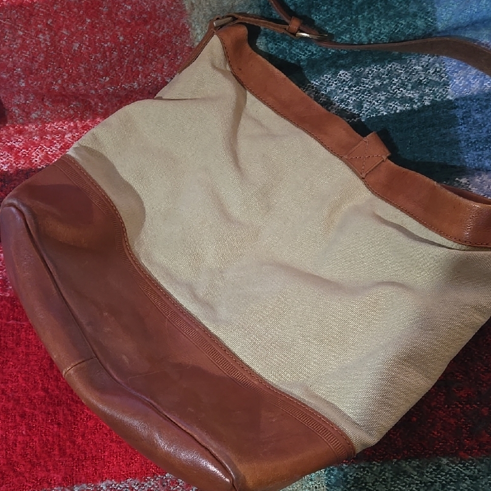 Madewell canvas & leather tote/ Shoulder Bag - Picture 3 of 9